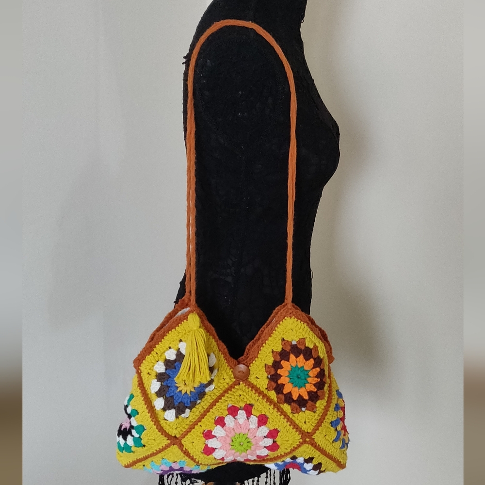 Handmade Crochet Women's Shoulders Bag